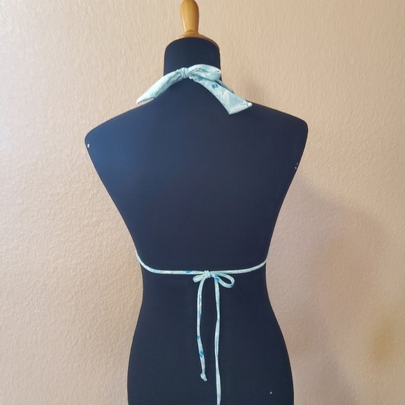 Volcom Bikini Swimsuit Triangle Top XL Blue New - Picture 4 of 6